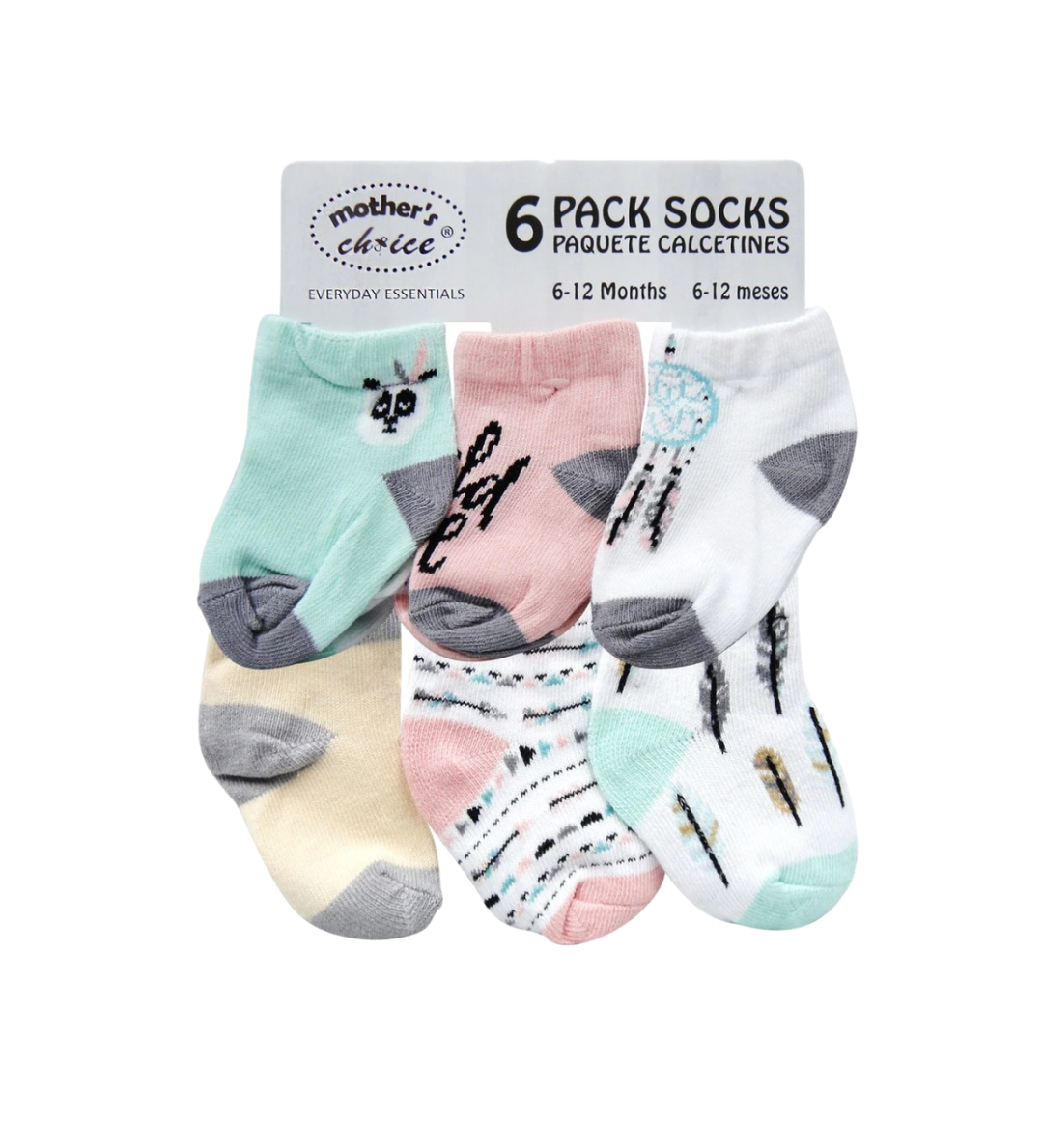 Girls 6 pack socks
