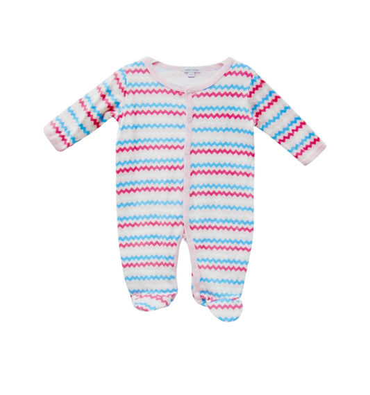 Infant bodysuit zig zag